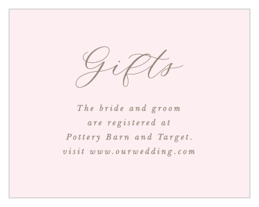 Our Elegant Gerber Daisy Registry cards are completely customizable, choose your favorite fonts and colors to make them the perfect fit!