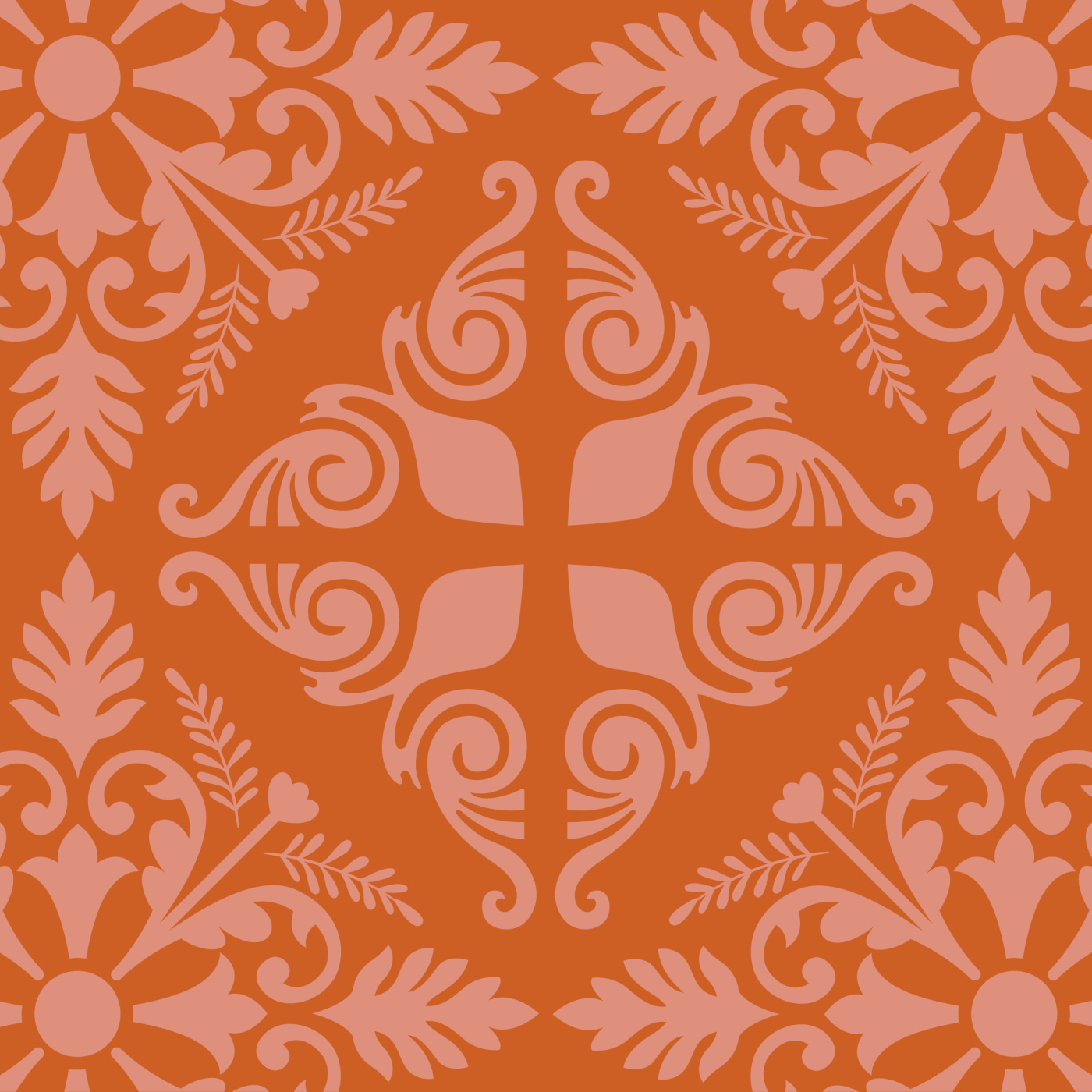 Bronze Florentine Wallpaper