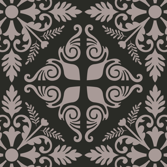 Our elegant Bronze Florentine Wallpaper brings the impression of tiles along any wall you choose!
