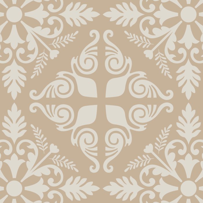 Our elegant Bronze Florentine Wallpaper brings the impression of tiles along any wall you choose!