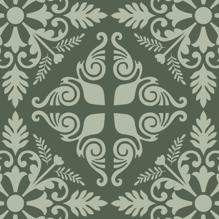 Our elegant Bronze Florentine Wallpaper brings the impression of tiles along any wall you choose!