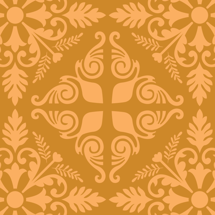 Our elegant Bronze Florentine Wallpaper brings the impression of tiles along any wall you choose!