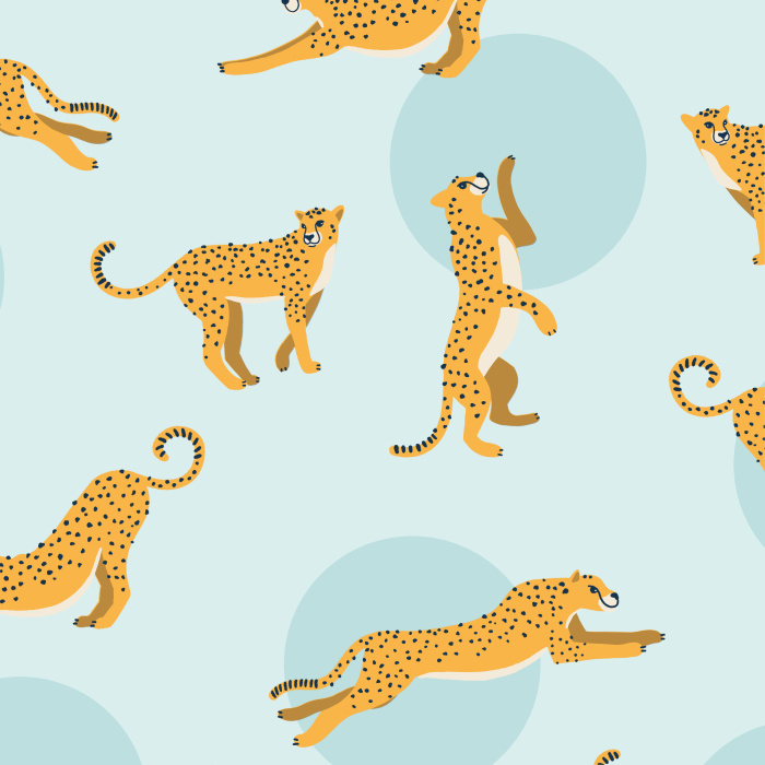 Take a walk on the wild side with our Chasin' Cheetahs wallpaper.