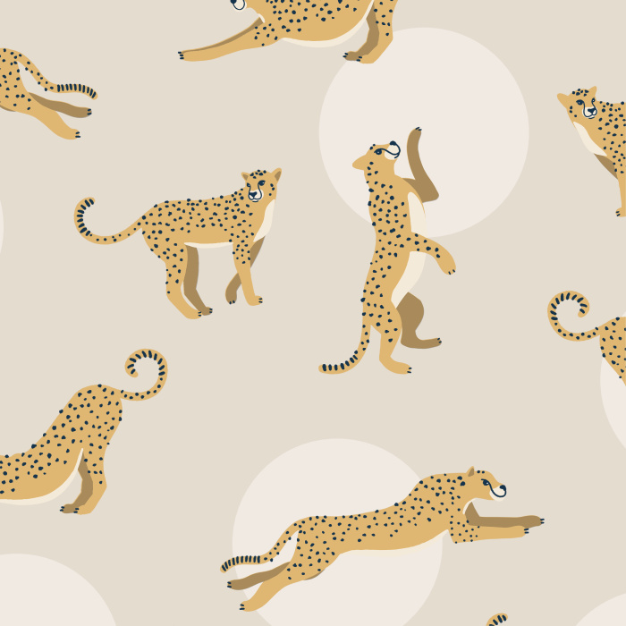 Take a walk on the wild side with our Chasin' Cheetahs wallpaper.