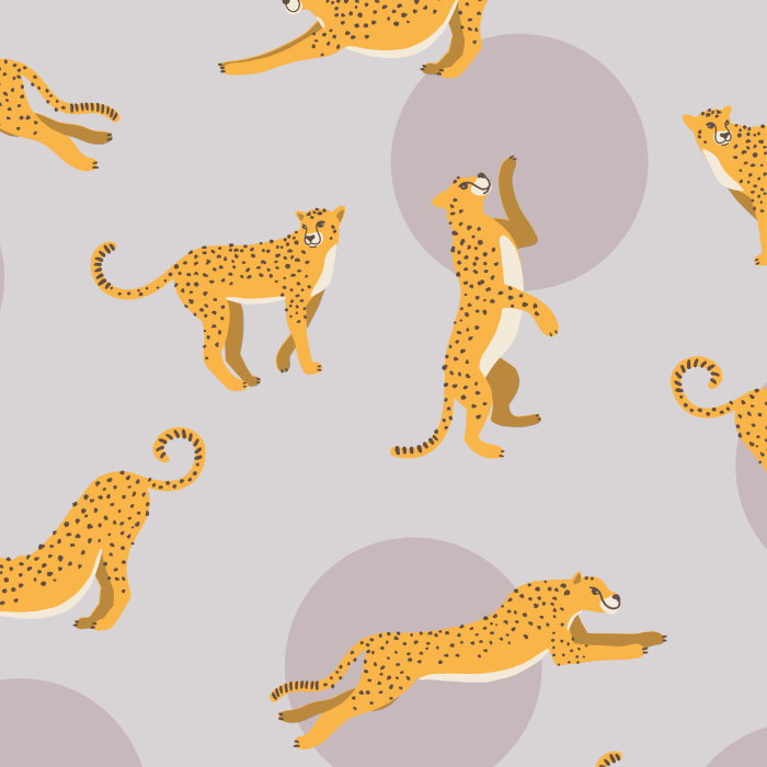 Take a walk on the wild side with our Chasin' Cheetahs wallpaper.