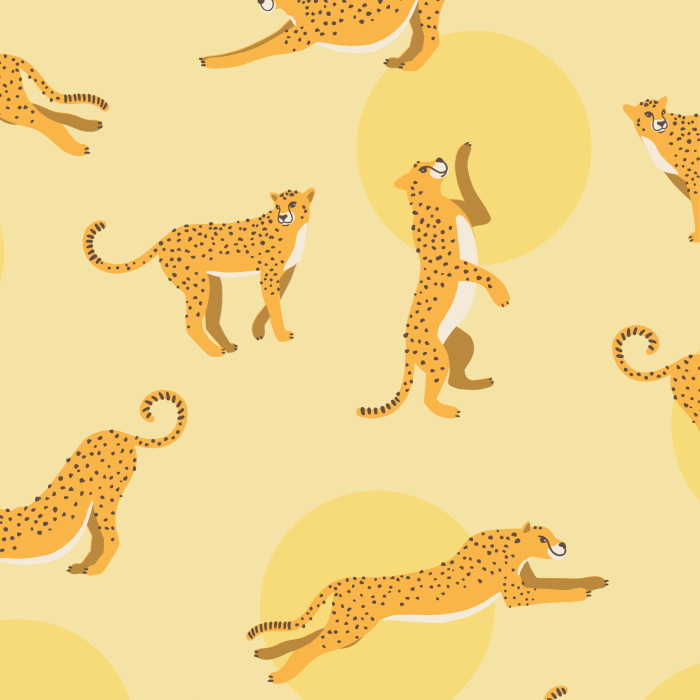 Take a walk on the wild side with our Chasin' Cheetahs wallpaper.