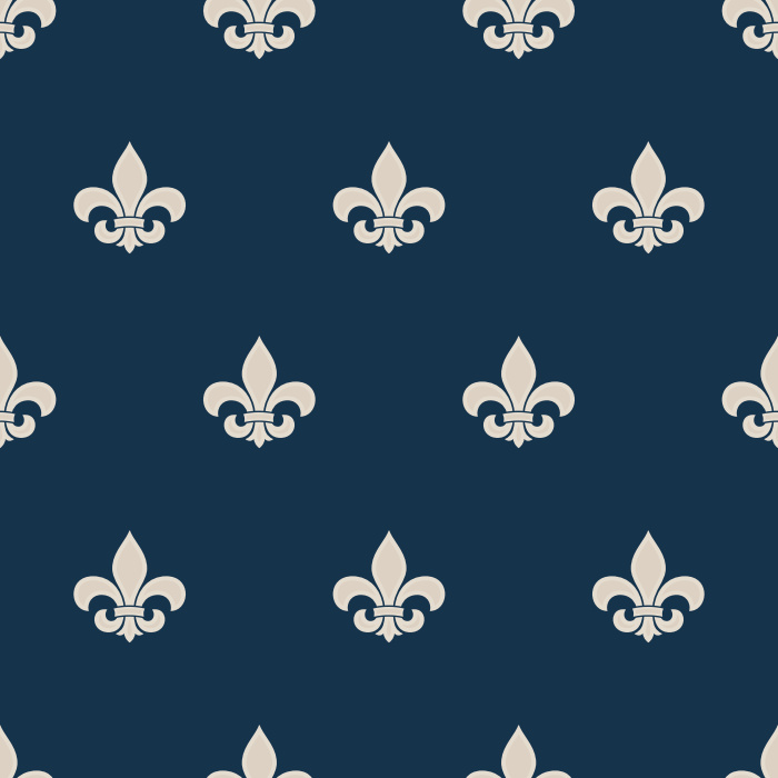 Layout our notable Fleur de Lis peel and stick removable wallpaper along your walls to instantly feel like royalty!