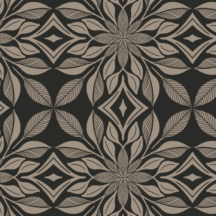 Our tile-like Garden Trellis peel and stick removable wallpaper creates an abstract lattice of patterned leaves across your walls!