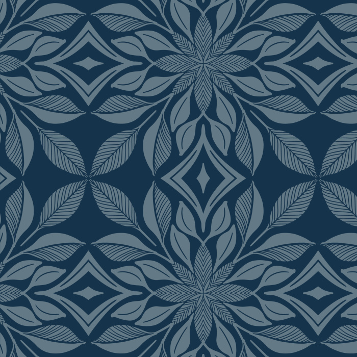 Our tile-like Garden Trellis peel and stick removable wallpaper creates an abstract lattice of patterned leaves across your walls!