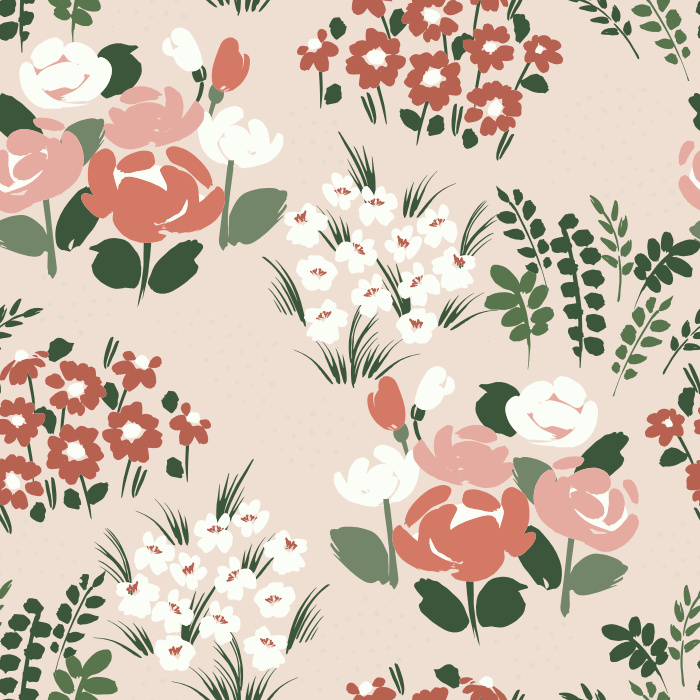 Decorate your walls in our sweet Large Tulips peel and stick removable wallpaper!