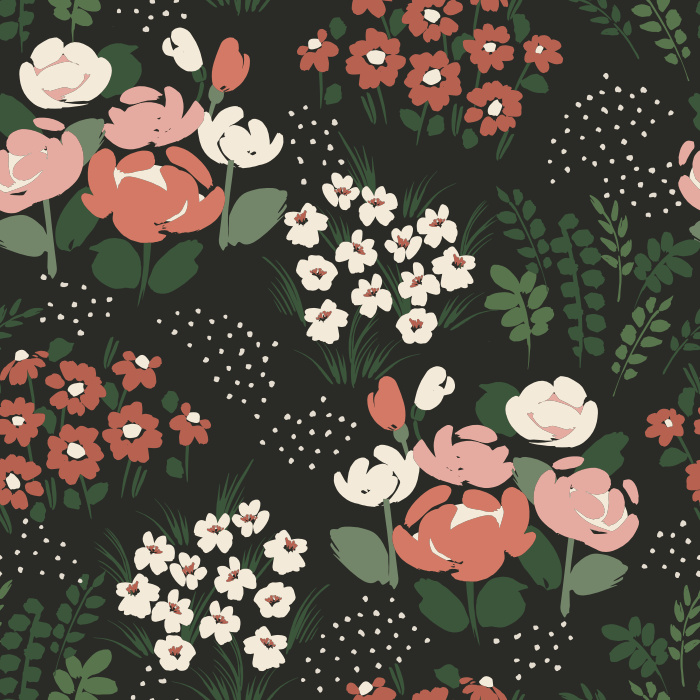 Decorate your walls in our sweet Large Tulips peel and stick removable wallpaper!