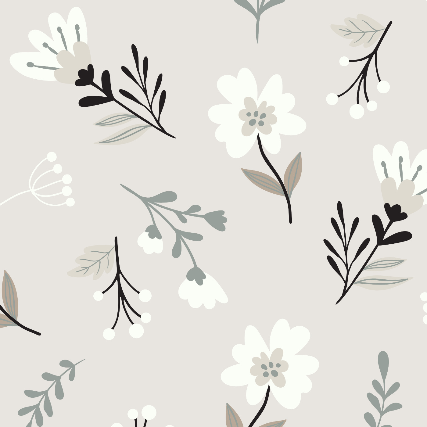 Removable wallpaper with vintage forest design | Livettes