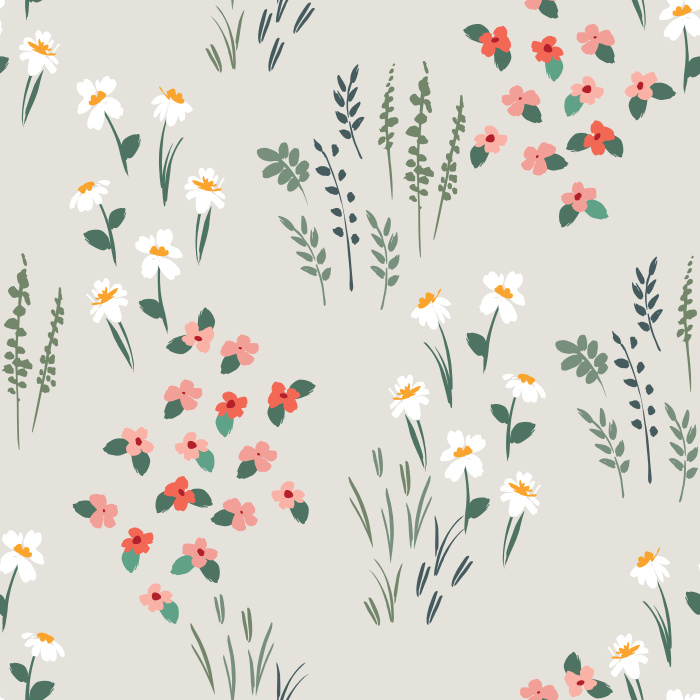 Bring a garden of color into your home with our Spring Field Peel And Stick Removable Wallpaper.
