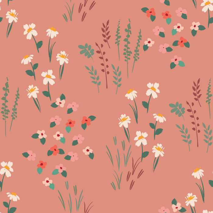 Bring a garden of color into your home with our Spring Field Peel And Stick Removable Wallpaper.