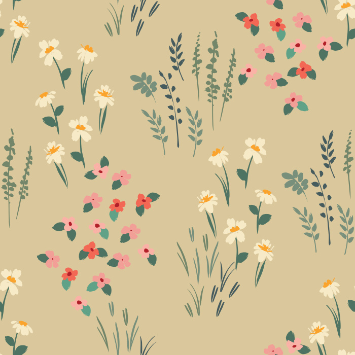 Bring a garden of color into your home with our Spring Field Peel And Stick Removable Wallpaper.