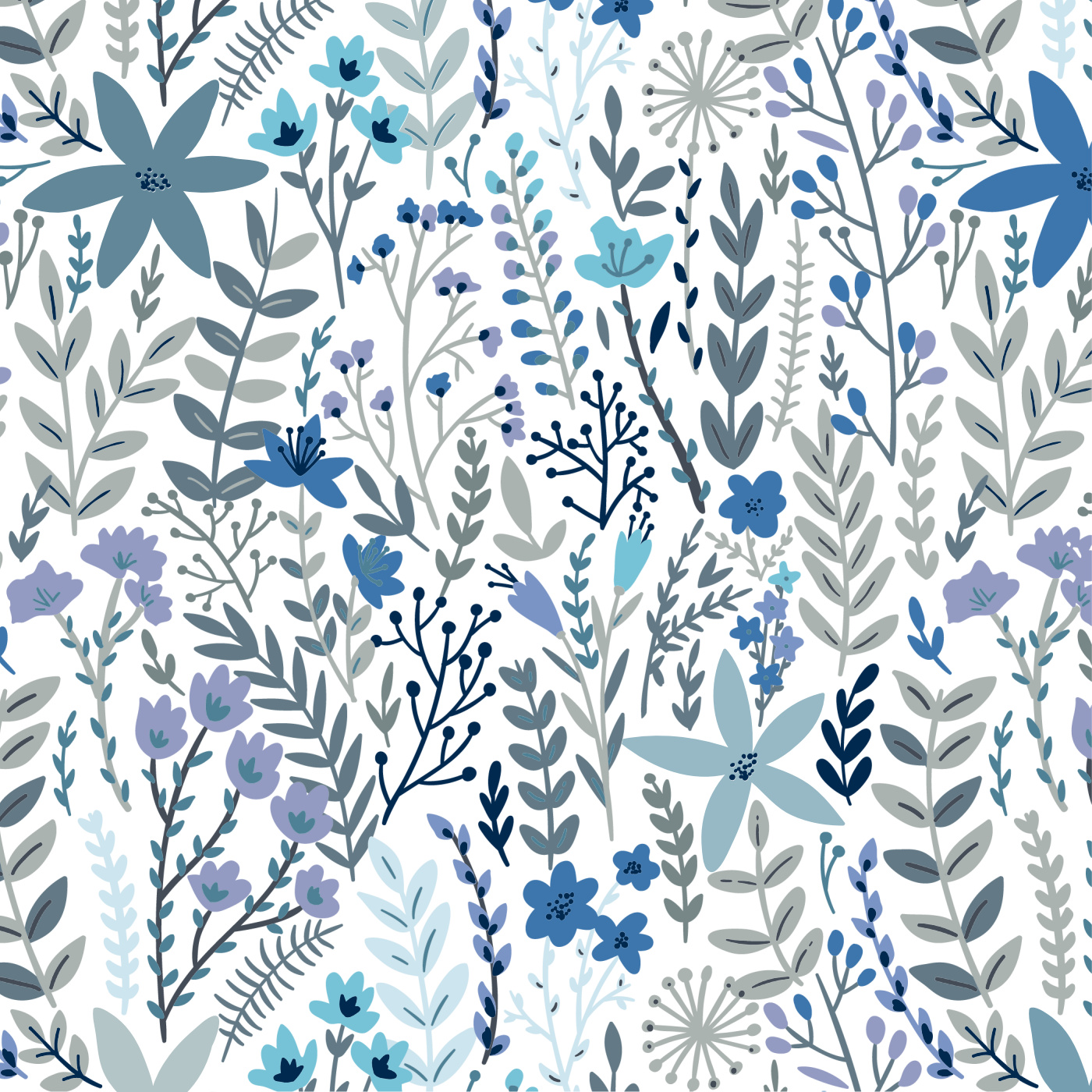 Whimsical Wildfield Wallpaper
