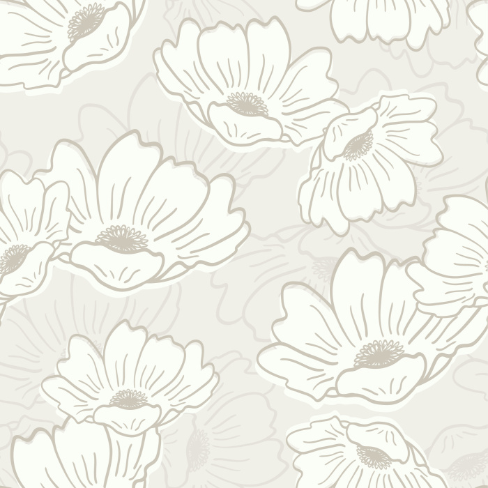 Transform any wall in your home into a flourishing garden with our Fanciful Floral peel and stick removable wallpaper.