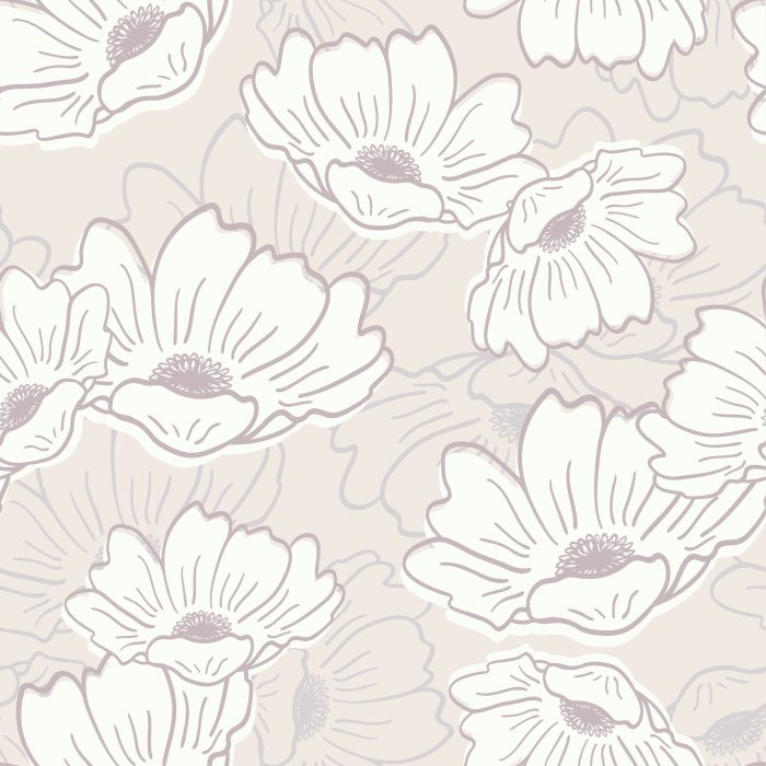 Transform any wall in your home into a flourishing garden with our Fanciful Floral peel and stick removable wallpaper.