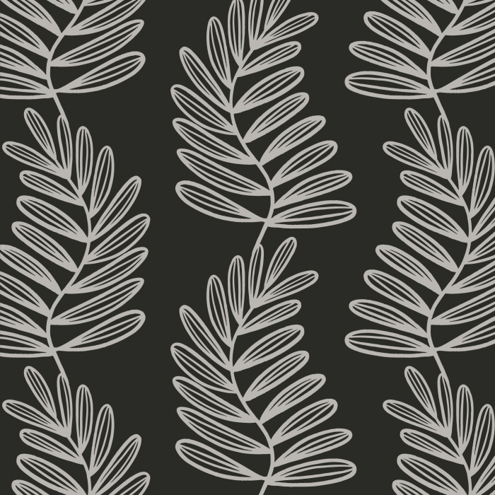 Bring the feeling of nature inside with the leafy look of our Winding Ferns peel and stick removable wallpaper.