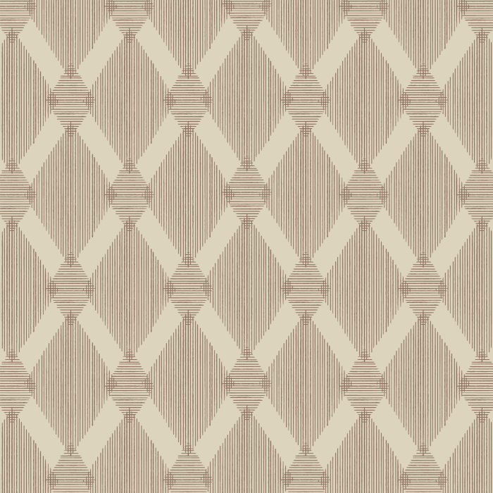 Add a playful, exotic touch to your interior design with our Lined Diamonds peel and stick removable wallpaper. 