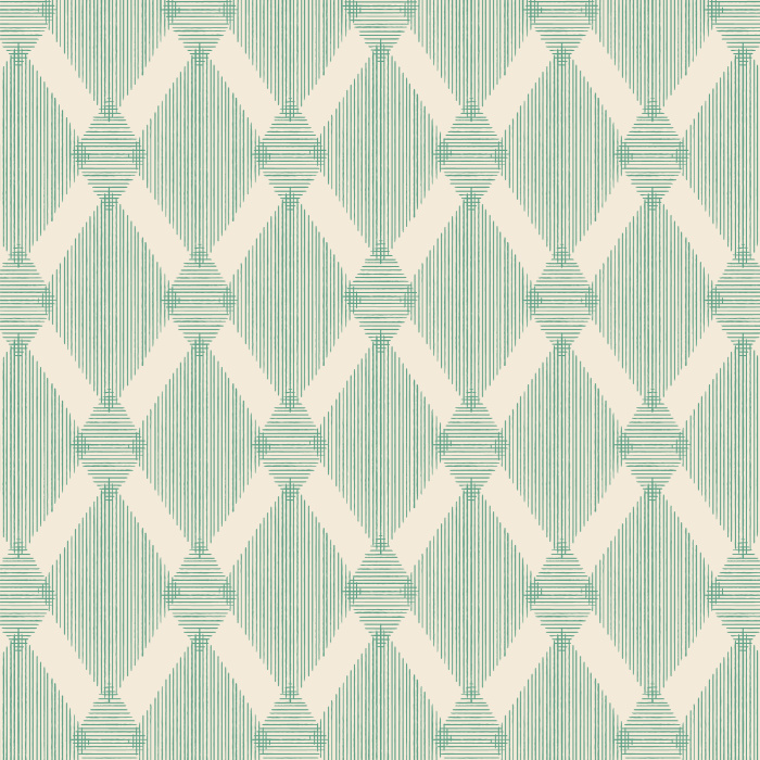 Add a playful, exotic touch to your interior design with our Lined Diamonds peel and stick removable wallpaper. 
