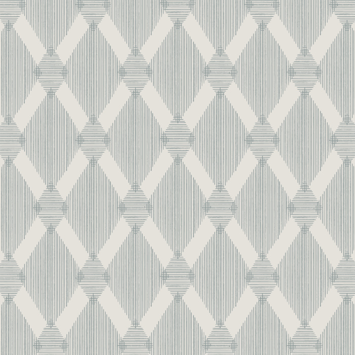 Add a playful, exotic touch to your interior design with our Lined Diamonds peel and stick removable wallpaper. 