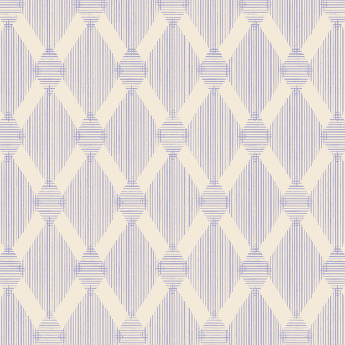 Add a playful, exotic touch to your interior design with our Lined Diamonds peel and stick removable wallpaper. 