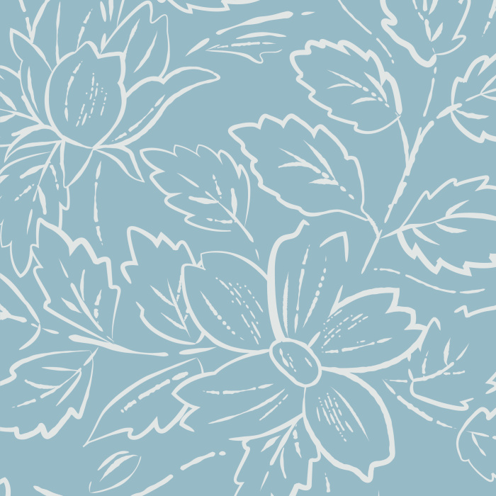 Transform any wall in your home into a growing garden with our Ink Flower peel and stick removable wallpaper.