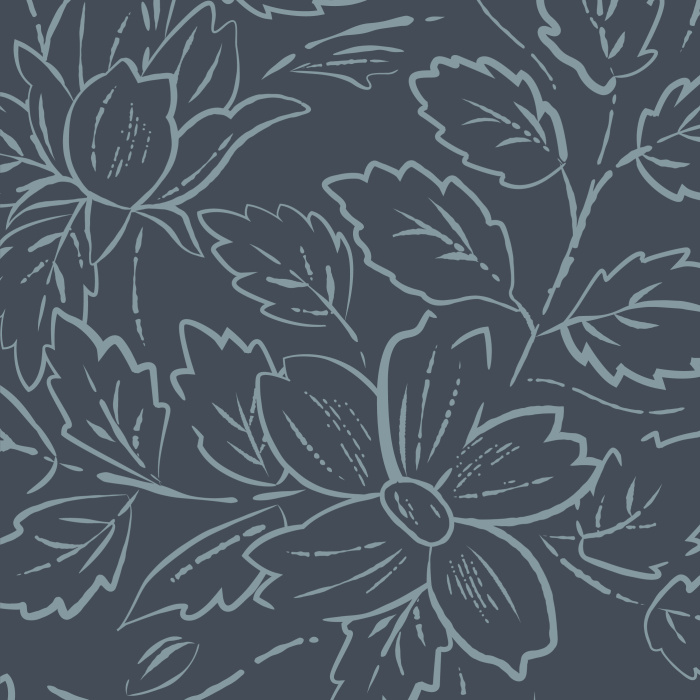 Transform any wall in your home into a growing garden with our Ink Flower peel and stick removable wallpaper.
