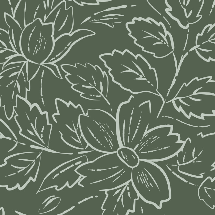 Transform any wall in your home into a growing garden with our Ink Flower peel and stick removable wallpaper.