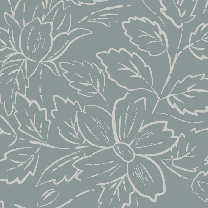 Transform any wall in your home into a growing garden with our Ink Flower peel and stick removable wallpaper.