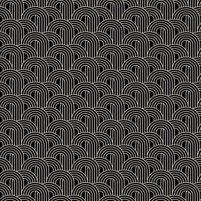 Invent your space with stunning art deco fashion with our Mod Scales peel and stick removable wallpaper.