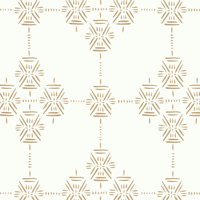 Add some bohemian flair to any space with our Retro Geometric peel and stick removable wallpaper.
