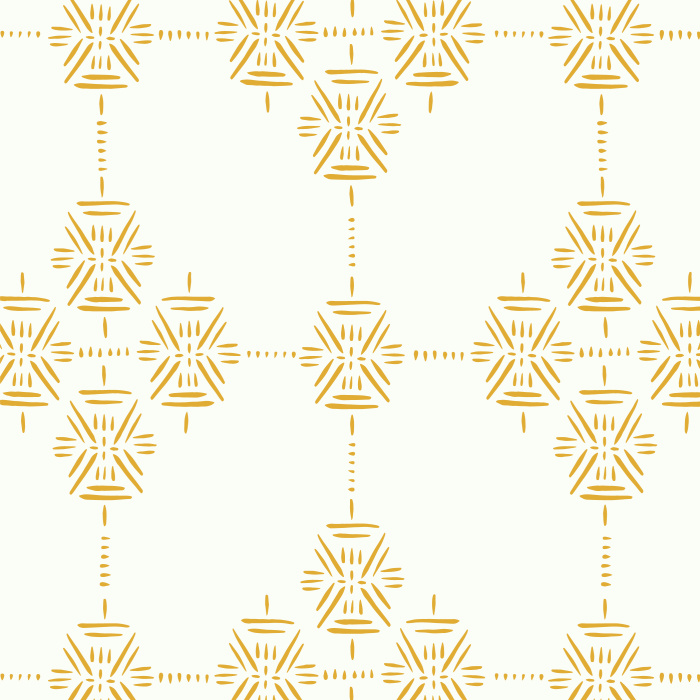 Add some bohemian flair to any space with our Retro Geometric peel and stick removable wallpaper.