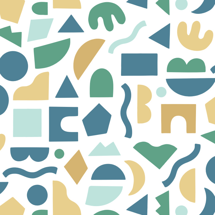 Create the room of your child's dreams with our Party Shapes peel and stick removable wallpaper.