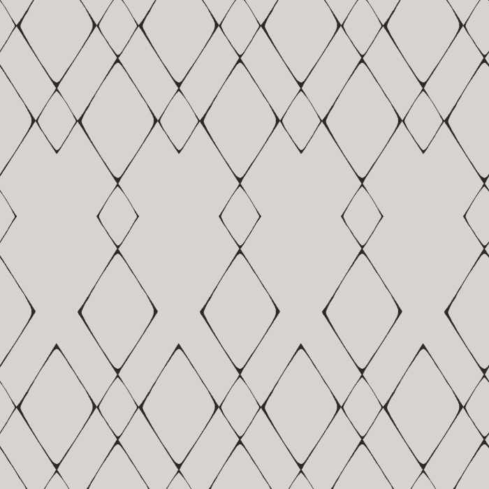 Add a classy accent to any wall in your home with our Inky Diamonds peel and stick removable wallpaper.