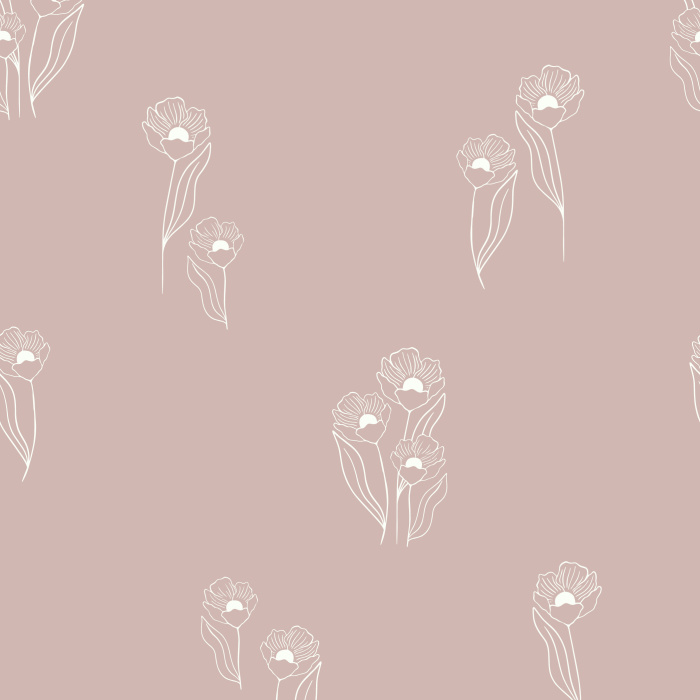 Our Flower Field peel and stick removable wallpaper is the perfect, delicate floral design to add interest to any space!