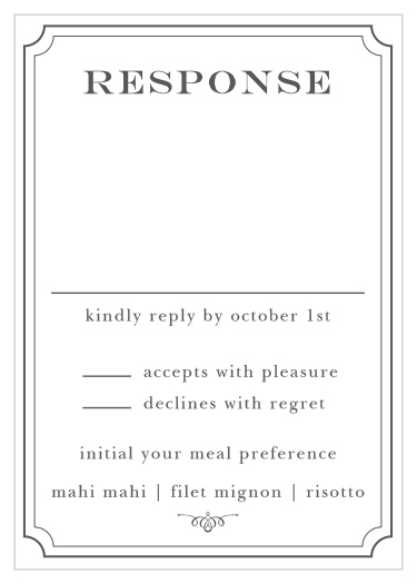 Elegant Script Response Cards
