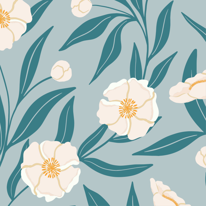 Create a beautiful, fresh atmosphere with our Magnolia Tree peel and stick removable wallpaper.