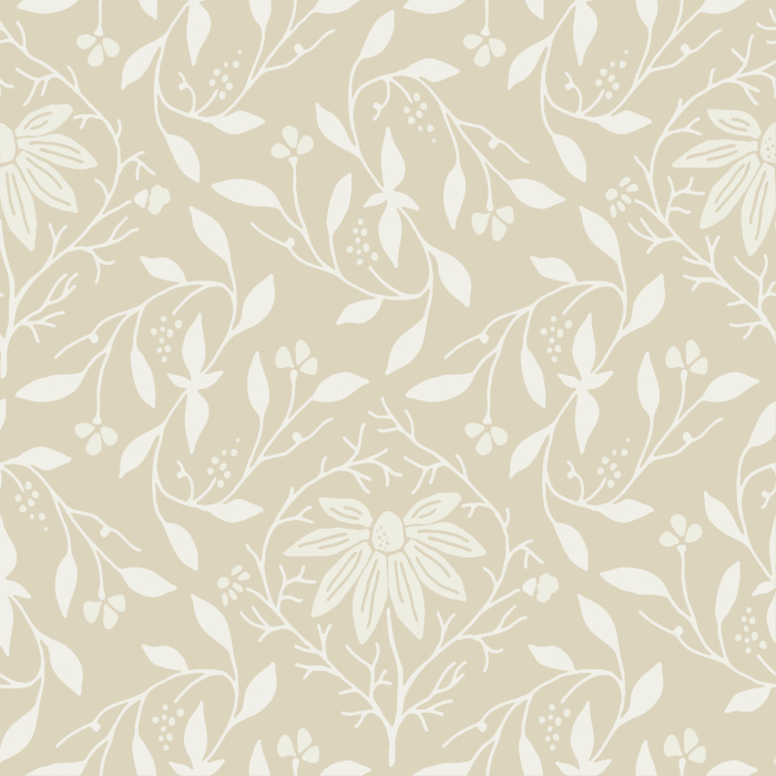 Create a garden of beauty on your walls with our Chamomile Berries peel and stick removable wallpaper.