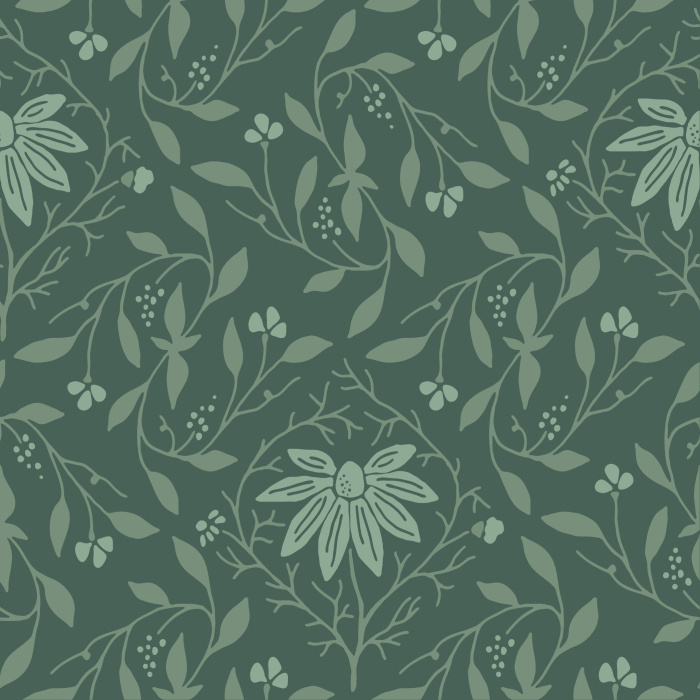 Create a garden of beauty on your walls with our Chamomile Berries peel and stick removable wallpaper.