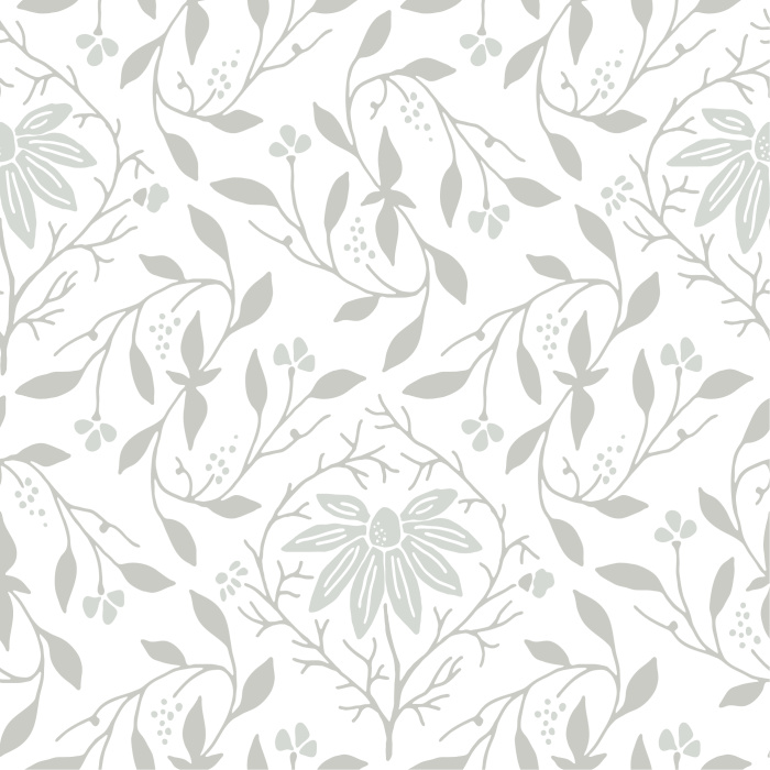 Create a garden of beauty on your walls with our Chamomile Berries peel and stick removable wallpaper.