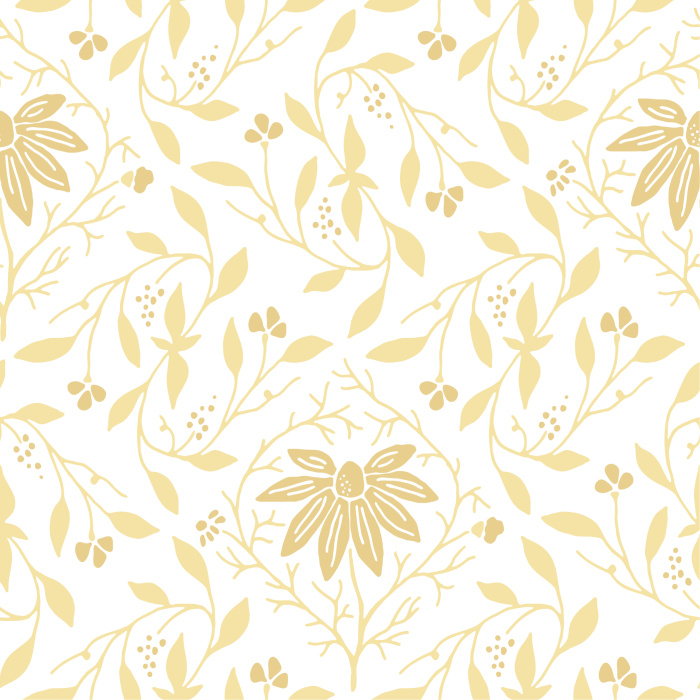 Create a garden of beauty on your walls with our Chamomile Berries peel and stick removable wallpaper.
