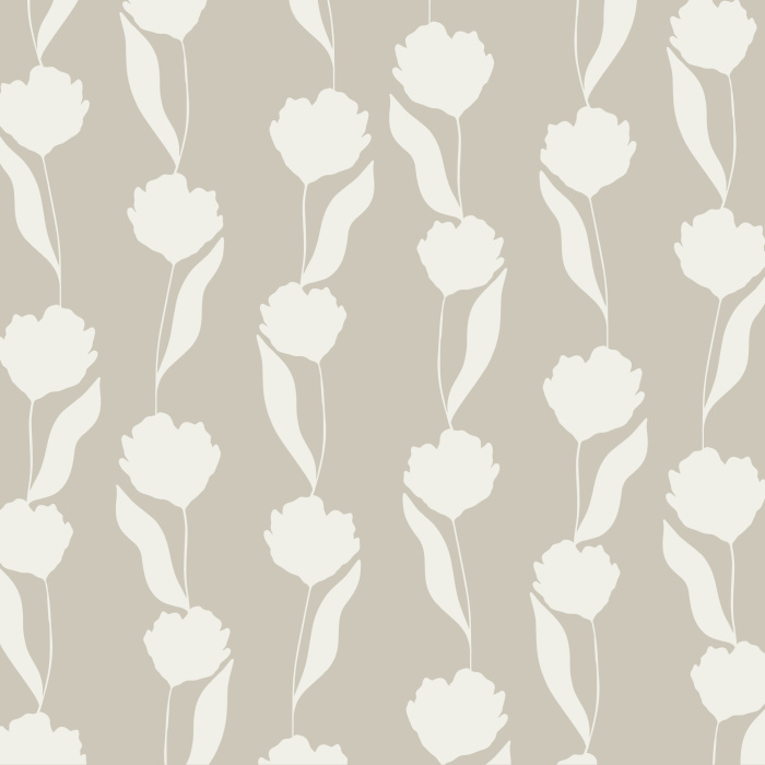 Add some subtle, natural beauty to any room with our Outlined Posies peel and stick removable wallpaper.