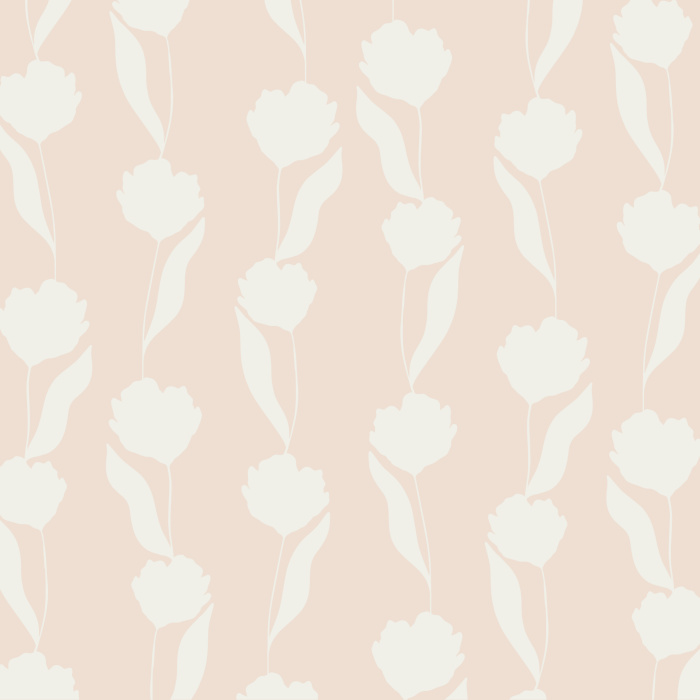 Add some subtle, natural beauty to any room with our Outlined Posies peel and stick removable wallpaper.