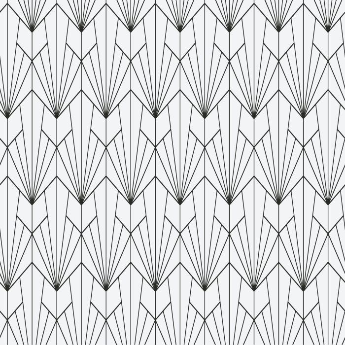 Add some chic, art deco sophistication to any space with our Geometric Lotus peel and stick removable wallpaper.