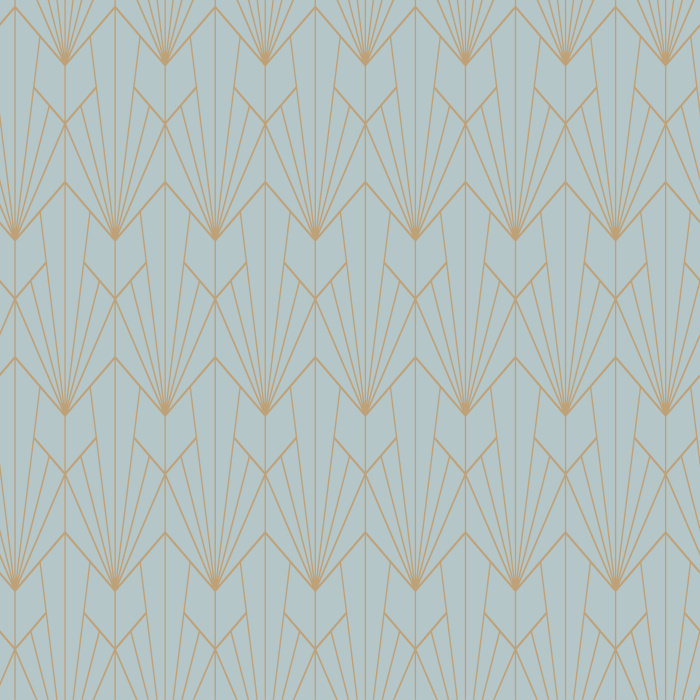 Add some chic, art deco sophistication to any space with our Geometric Lotus peel and stick removable wallpaper.