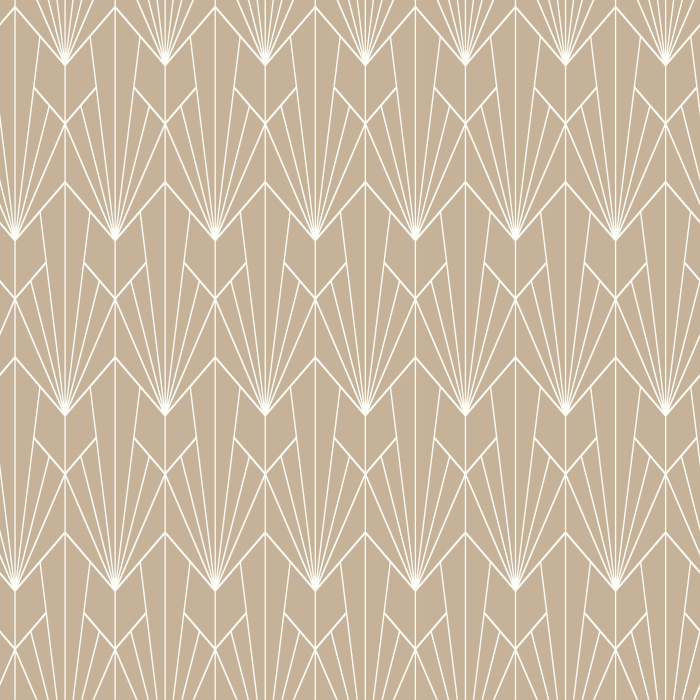 Add some chic, art deco sophistication to any space with our Geometric Lotus peel and stick removable wallpaper.