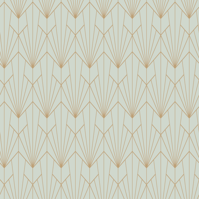 Add some chic, art deco sophistication to any space with our Geometric Lotus peel and stick removable wallpaper.