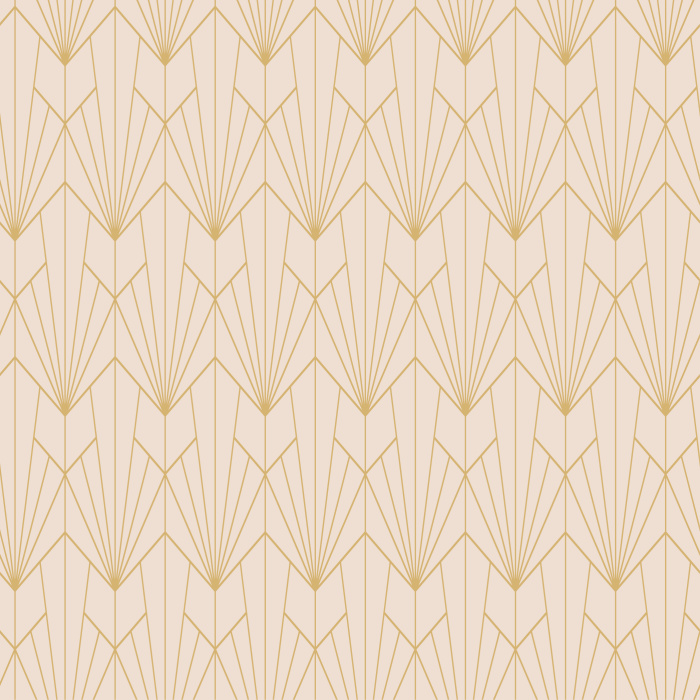 Add some chic, art deco sophistication to any space with our Geometric Lotus peel and stick removable wallpaper.